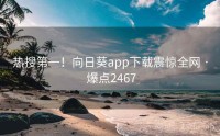 热搜第一!向日葵app下载震惊全网 · 爆点2467