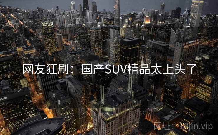 网友狂刷:国产SUV精品太上头了 网友狂刷:国产SUV精品太上头了